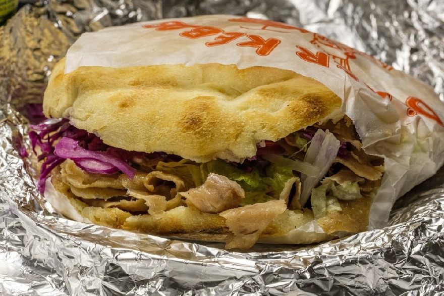 Köstlicher Döner so wie man den bei Sofia´s Doner Kebab Express in Salt Lake City zu Essen bekommt.